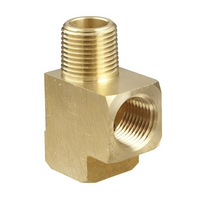FLOFLEX BRASS PIPE FITTING&lt;BR&gt;STREET TEE 1/8&quot; MALE X 1/8&quot; FEMALE X 1/8&quot; FEMALE NPT